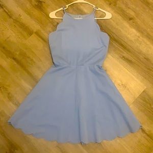 Scalloped blue Aqua dress